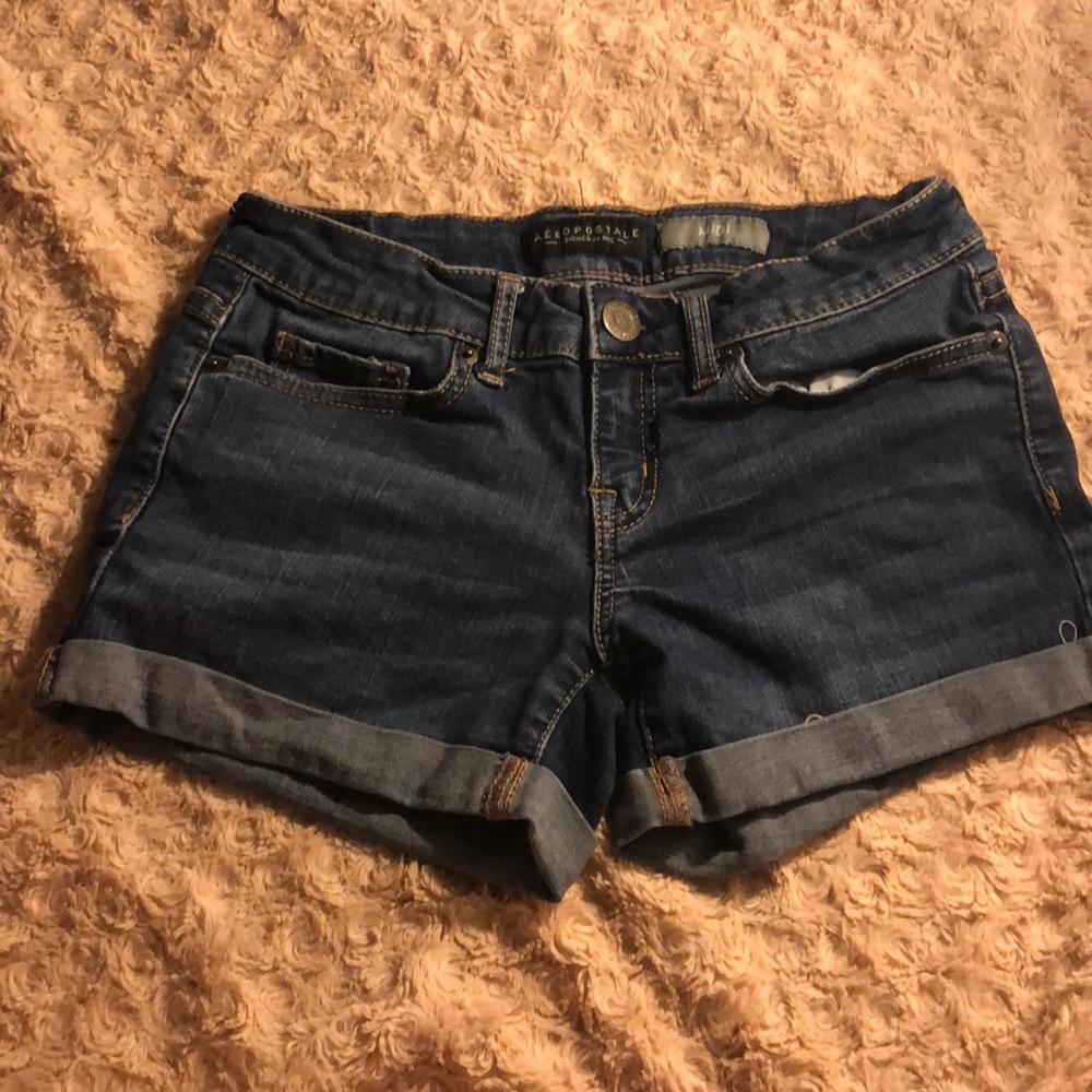 Blue jean shorts